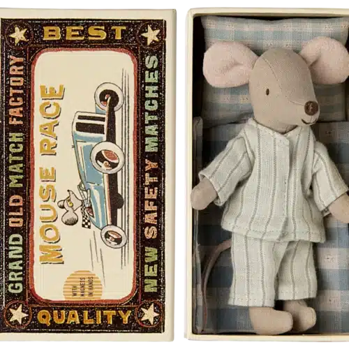 Maileg Storebror-mus i tändsticksask