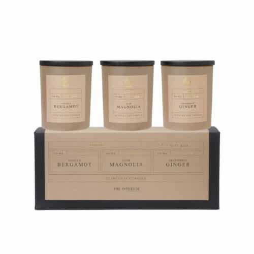 YASU Doftljus 3‑pack – Vanilla, Magnolia & Grapefruit