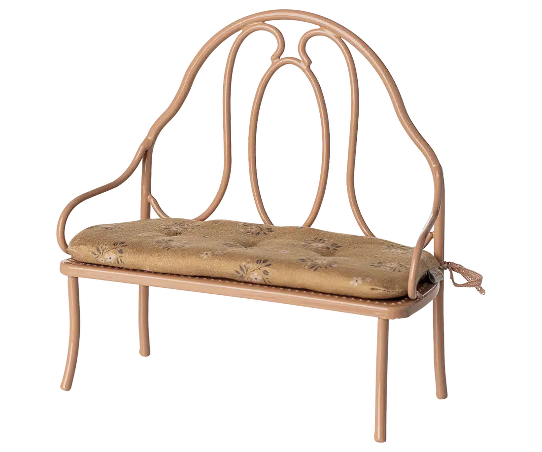 Vintage bänk Mini – Mörk puder - Bild 4