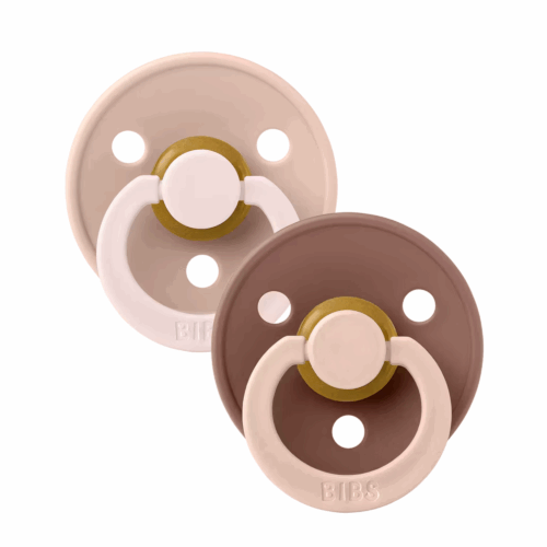 BIBS - Nappar STUDIO Colour 2-pack Fusion – Blush/Woodchuck Mix