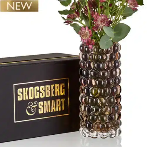 Skogsberg & Smart Hurricane Boule Vase Tobacco