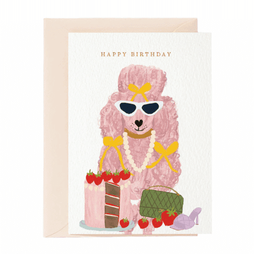 Parlebo Kort Fashion Birthday Poodle