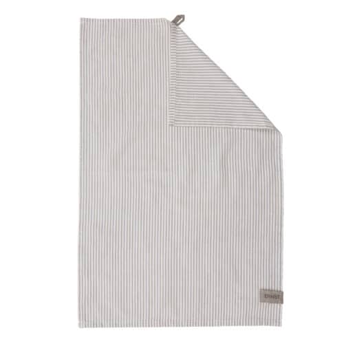 ERNST Kökshandduk 47x70cm beige/vit smal rand