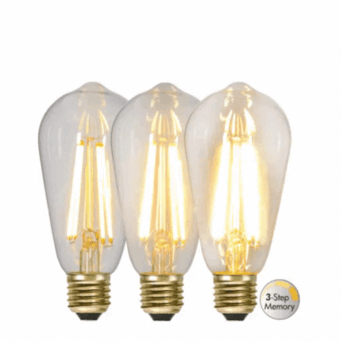 Star Trading Led-Lampa E27 ST64 Soft Glow 3-step Memory