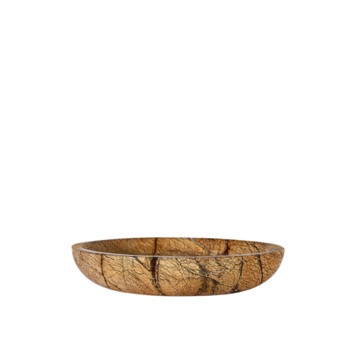 Sten Skål Stor Brun marmor