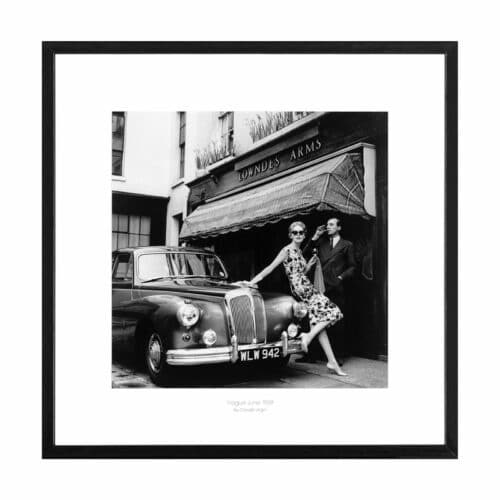 Tavla Vogue June 1959 med svart ram