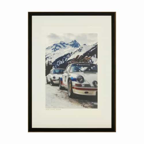 Tavla firestone - Alpes d'Huez med svart ram