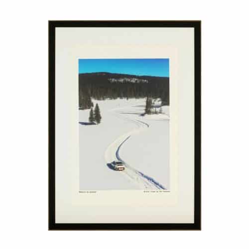 Tavla Mémoire de Passage med svartbrun ram