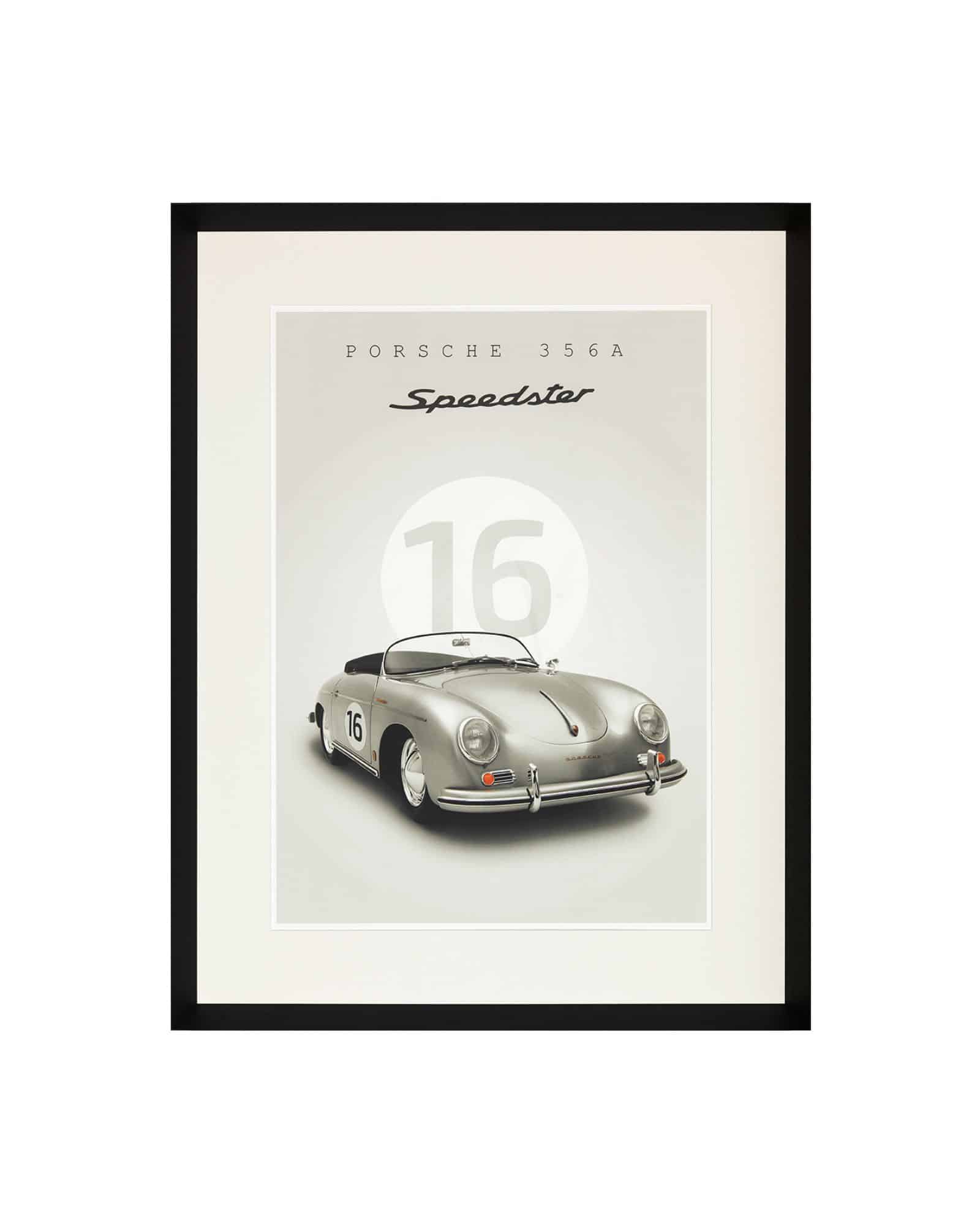 Tavla Classic Porsche med svart ram