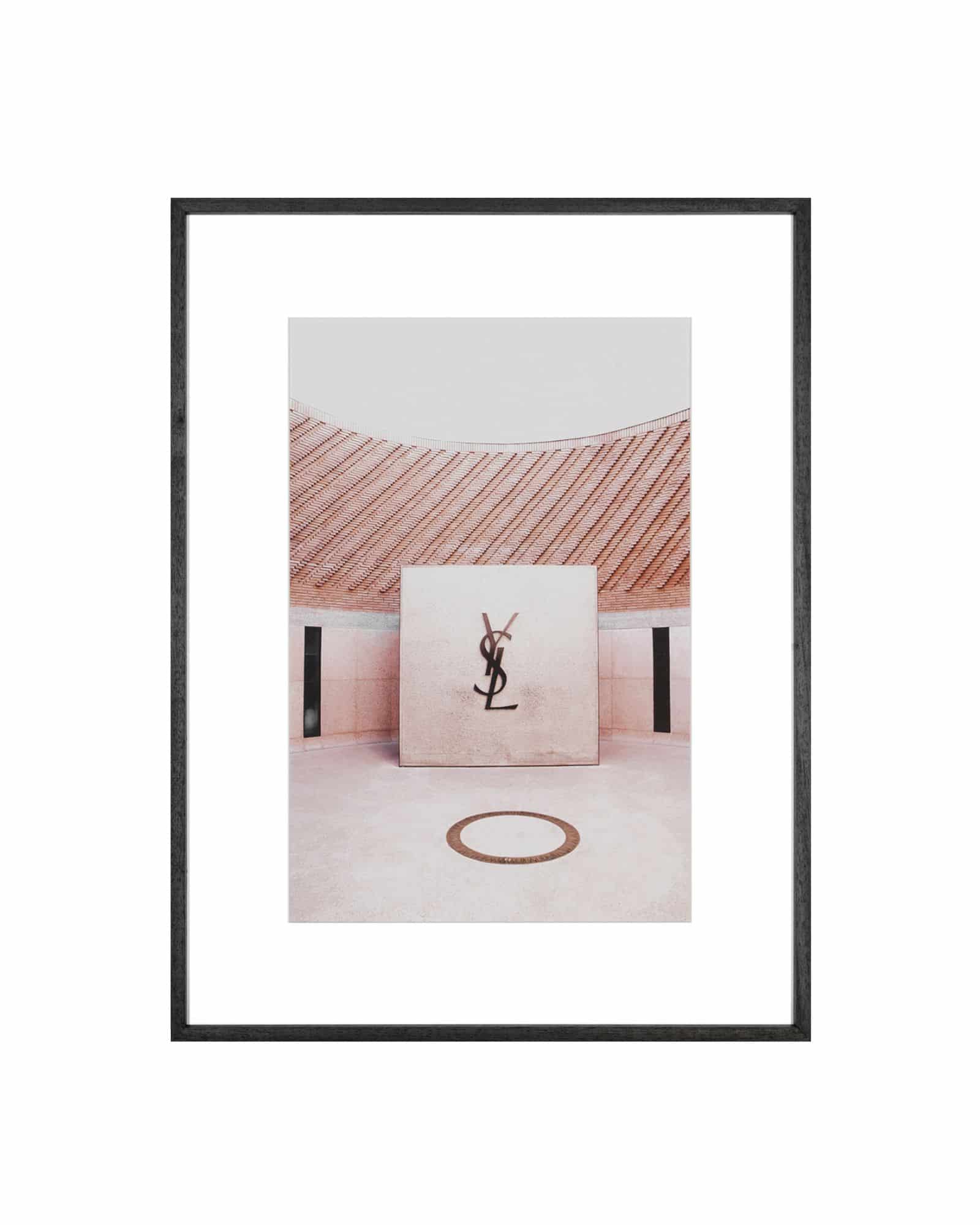Tavla YSL med svart ram