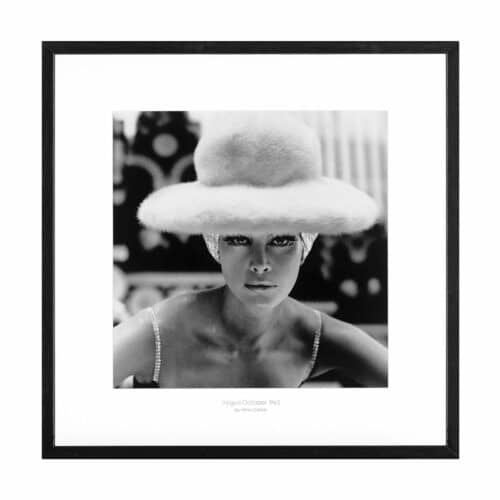 Tavla Vogue oktober 1965 med svart ram