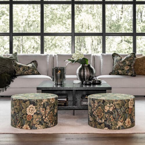 Artwood Fotpall Cortina ø60 EBONLEAF flower