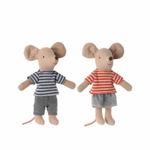 Maileg LouiMax & Stella – Lillebror och lillasyster mus, 11 cm