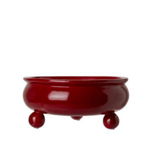 Anya Planteringskruka Röd Ø24,5 cm – Dolomit 27x12 cm