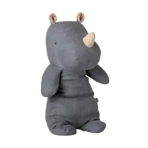 Maileg Safari vänner noshörning Medium dusty blue