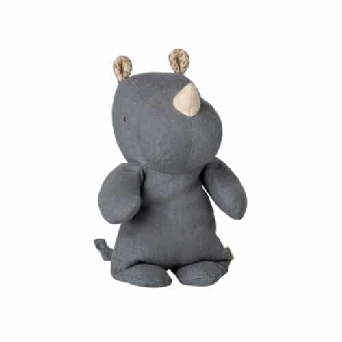 Maileg Safari vänner noshörning Liten dusty blue