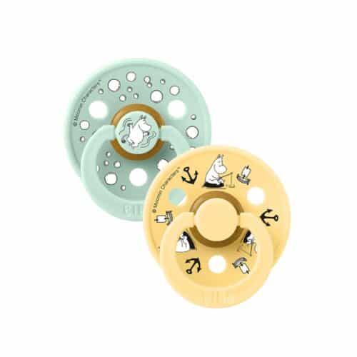 BIBS Moomin Nappar 2-pack Nordic Mint mix storlek 2