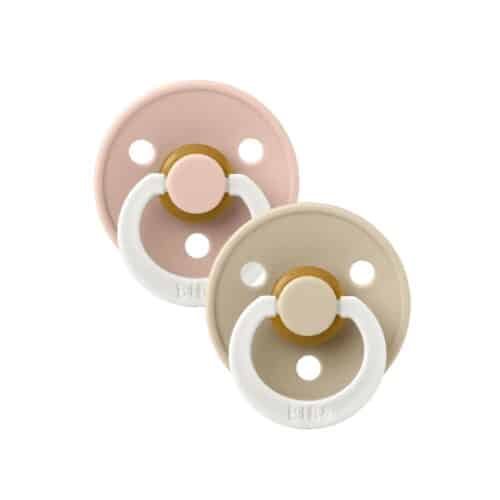 BIBS Colour GLOW Nappar 2-pack Blush/Vanilla