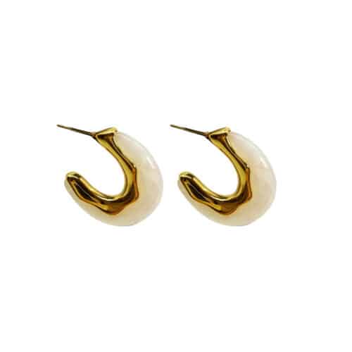 Pipols Cora örhänge vit