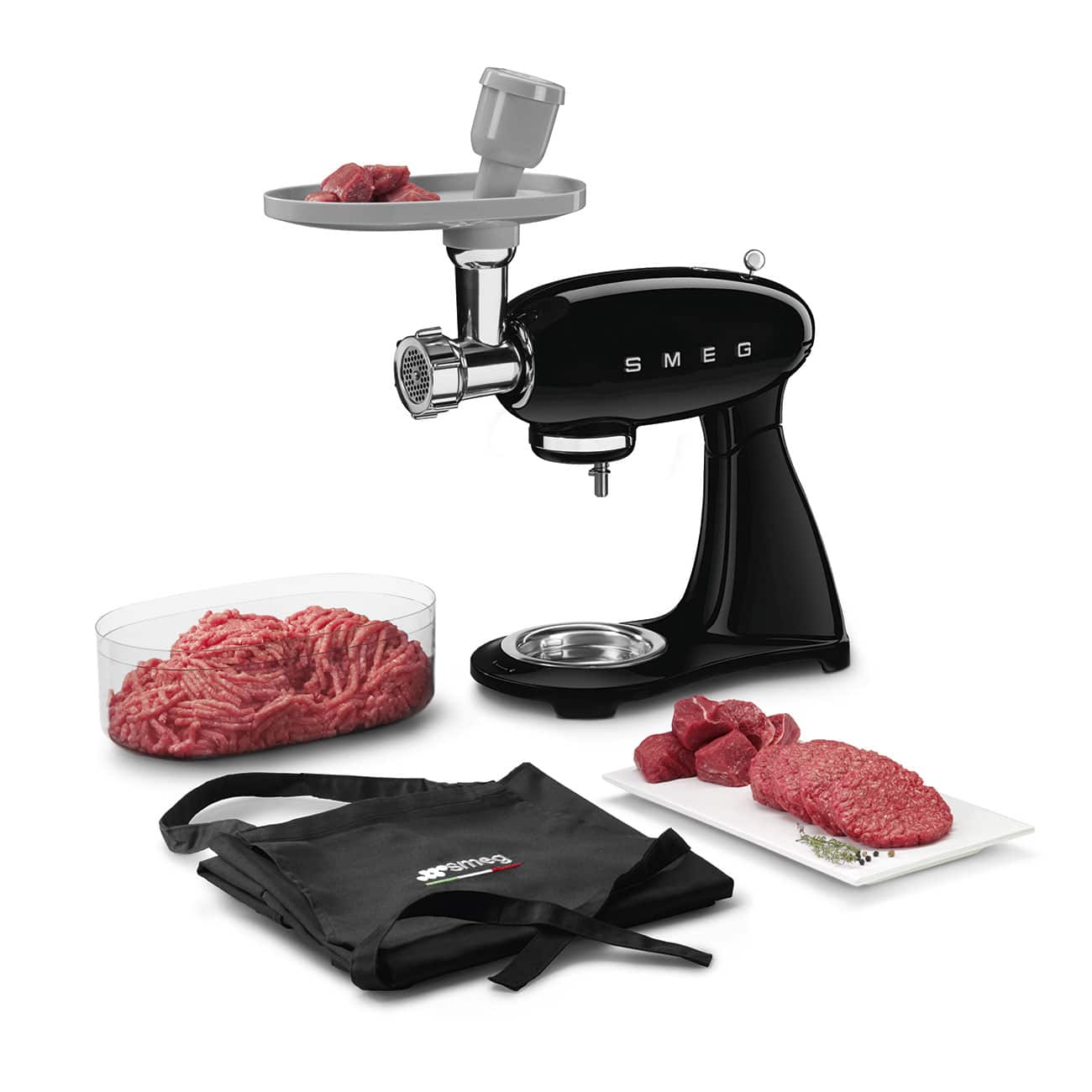 Smeg Köksmaskin svart Högblank 50's Style - Bild 9