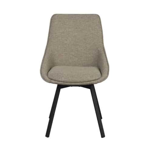 Rowico Alison Stol, Snurrfunktion, Mörkbeige/svart