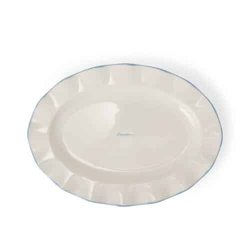 Lexington vågig tallrik i stengods