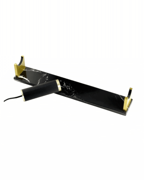 Lampbas svart marmor - Support tube