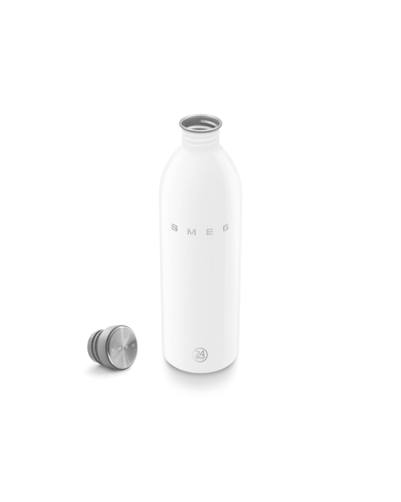 Urban Bottle 1 liter – vit, Smeg x 24Bottles 50’s style