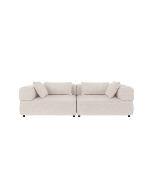 3-sitssoffa, Oscar #1 ljusbeige, 246x105x67 cm