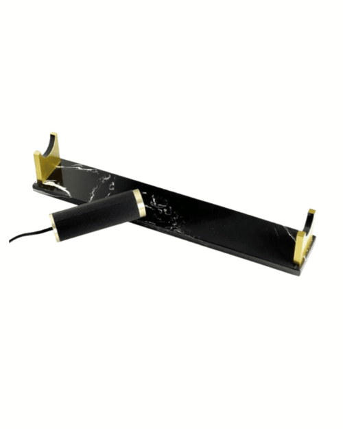 Lampbas svart marmor - Support tube