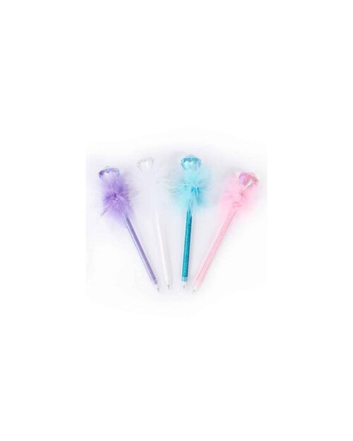 Diamant Fluffy pennor, 4 olika modeller