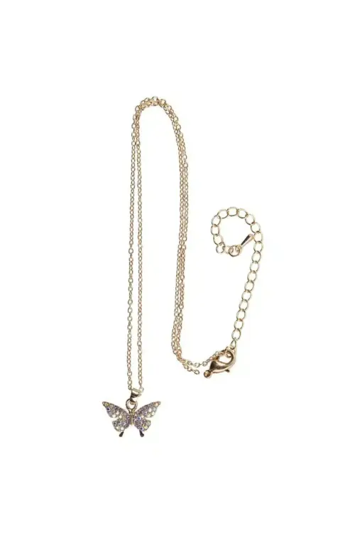 Boutique Butterfly Gem Necklace – Barn