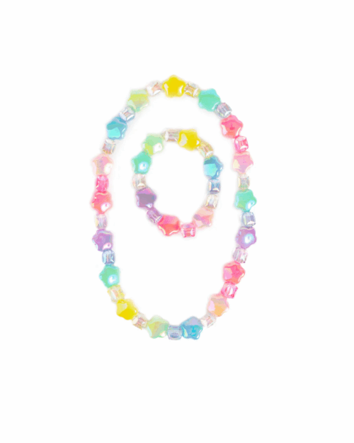 Regnbåge Halsband och Armband Set