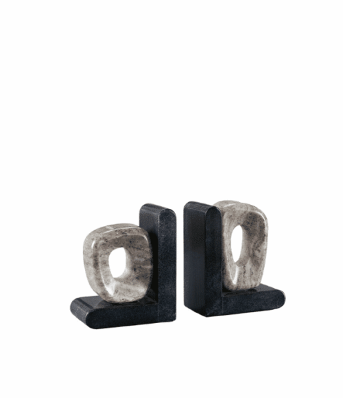 Artwood Hera Bokstöd i Marmor – 2-pack, Beige