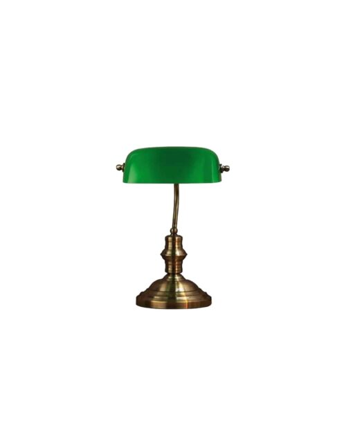 BANKERS Skrivbordslampa 42 cm Oxide/Green