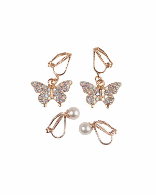 Boutique Butterfly clip-on örhängen 2 par