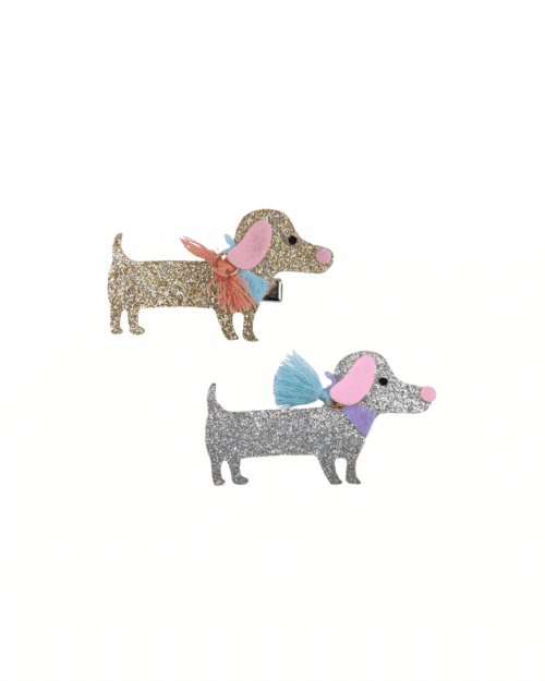 Boutique Dachshund Hårspänne – 1-pack, Välj mellan 2 stilar