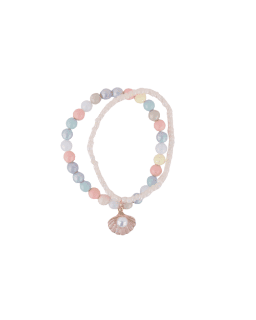 Boutique Pastel Shell Bracelet Set 2-pack armband