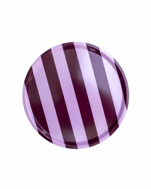COMO rund bricka 38cm Rosewood Stripe