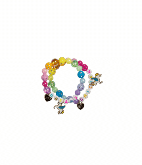 Dreams Unicorn BFF Armbandset – 2 st Regnbågsarmband för Bästa Vänner