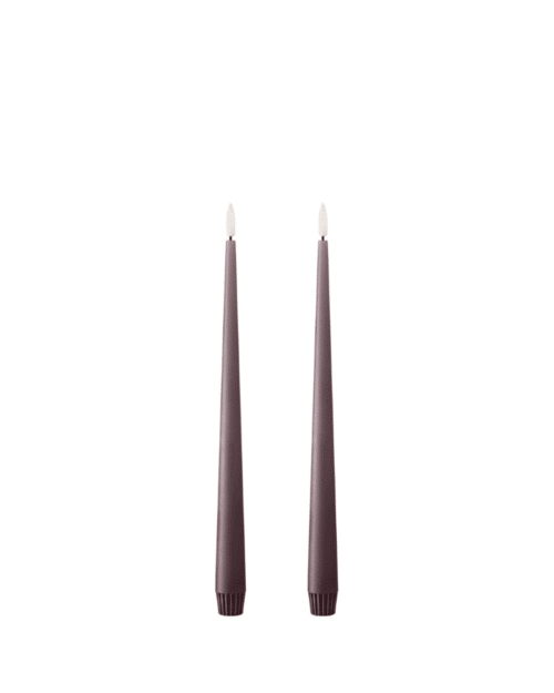 Ester & Erik LED stagelys 2-pack No. 84 Winter Rose – Naturtrogna LED-ljus i äkta vax