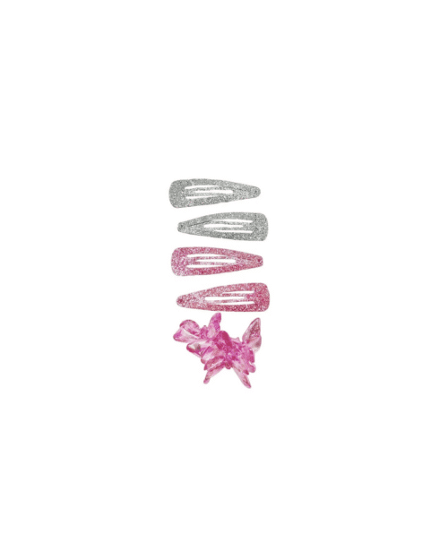 Fairy Fun Butterfly Hair Clip & Ponytail Set 6-pack – Glitter och fjärilar