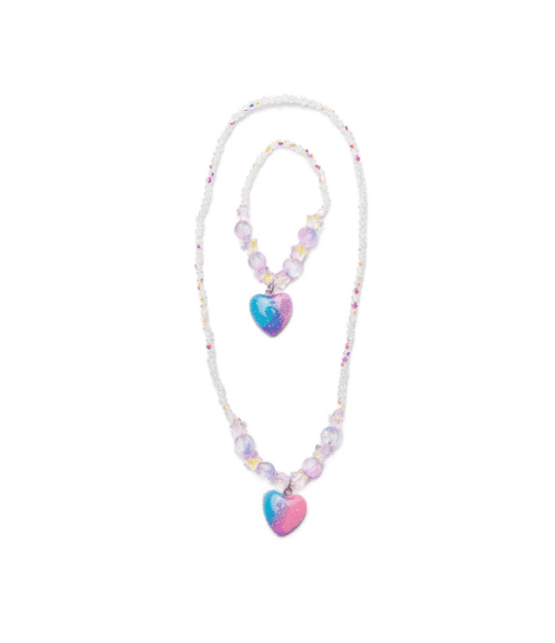 Galaxy Heart Halsband & Armband Set – 2 delar