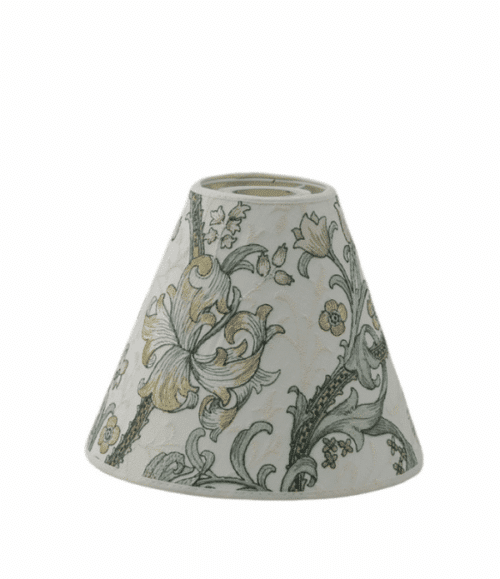 Golden Lily Embroidery Linen/Blush 19 cm – William Morris Lampskärm