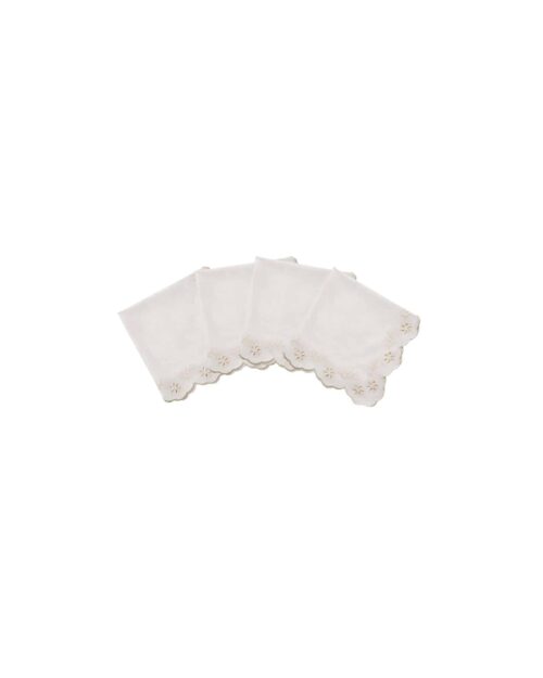 Pick a Poppy Lace servetter 4-pack bomull 45x45