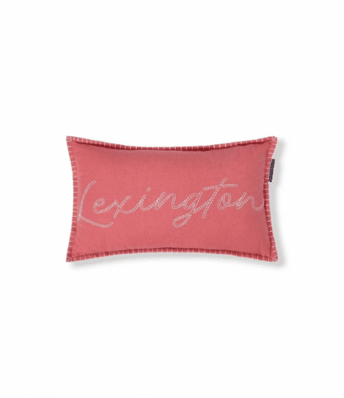 Lexington Logokudde 30x50 cm Linne/Bomull – Broderad Design
