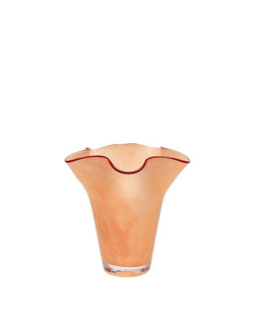 Ebba Vas – Glas 16x18 cm Orange/Röd, Ø14 cm