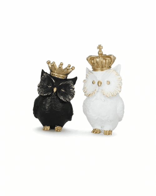 Dekoration Uggla Krona Mix – lekfull polyfigur 21 cm