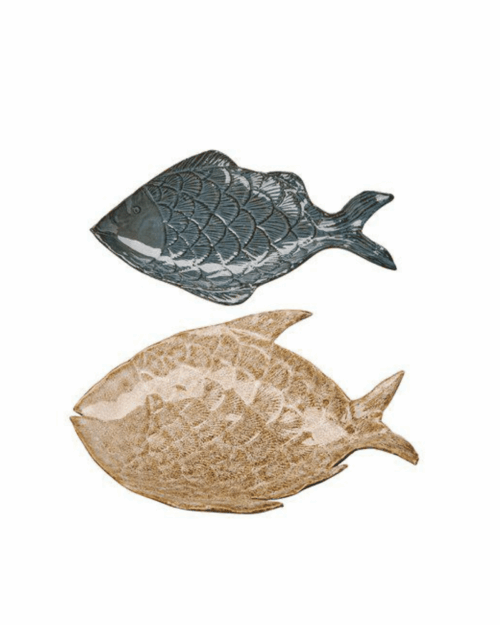 Fisk Fat Brun & Blå