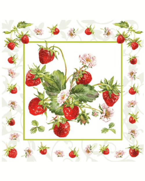 Servetter – Fresh Strawberries